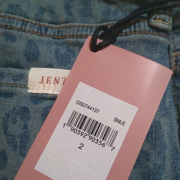 NWT 7 for All Mankind Jen7 Skinny Ankle Enhance Me Leopard Jean 2 - Picture 4 of 8